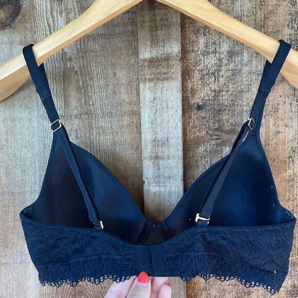 Soma Embraceable Enchanting Lace Demi Bra- black - Picture 5 of 9